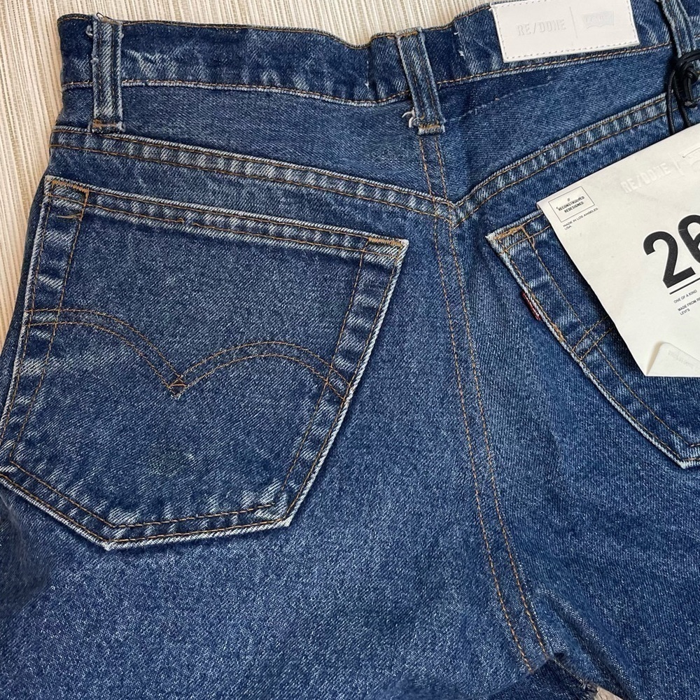 New Re/Done X levi’s 70’s super crop boot - indigo size 26 - Picture 6 of 14